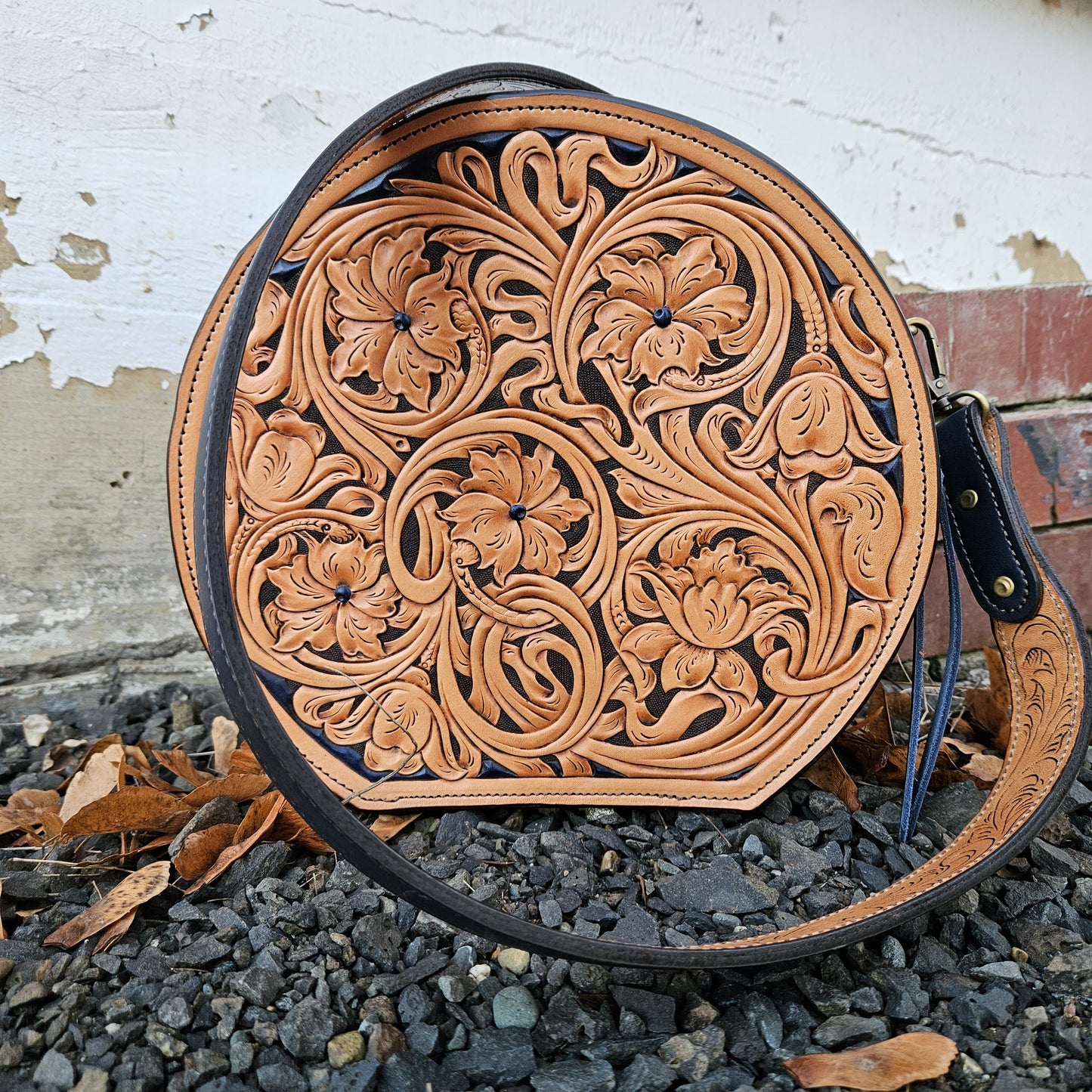 Round Purse - Blue