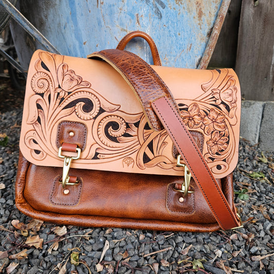 Satchel - Pony Express - Tooled