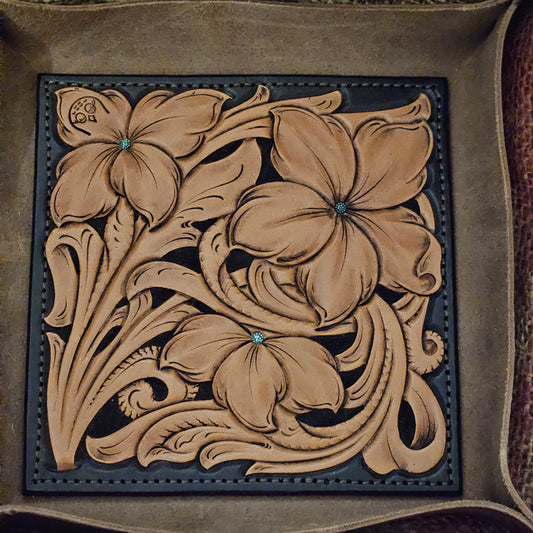 Pattern - Tote Pocket/Valet Tray - Tucked Flower